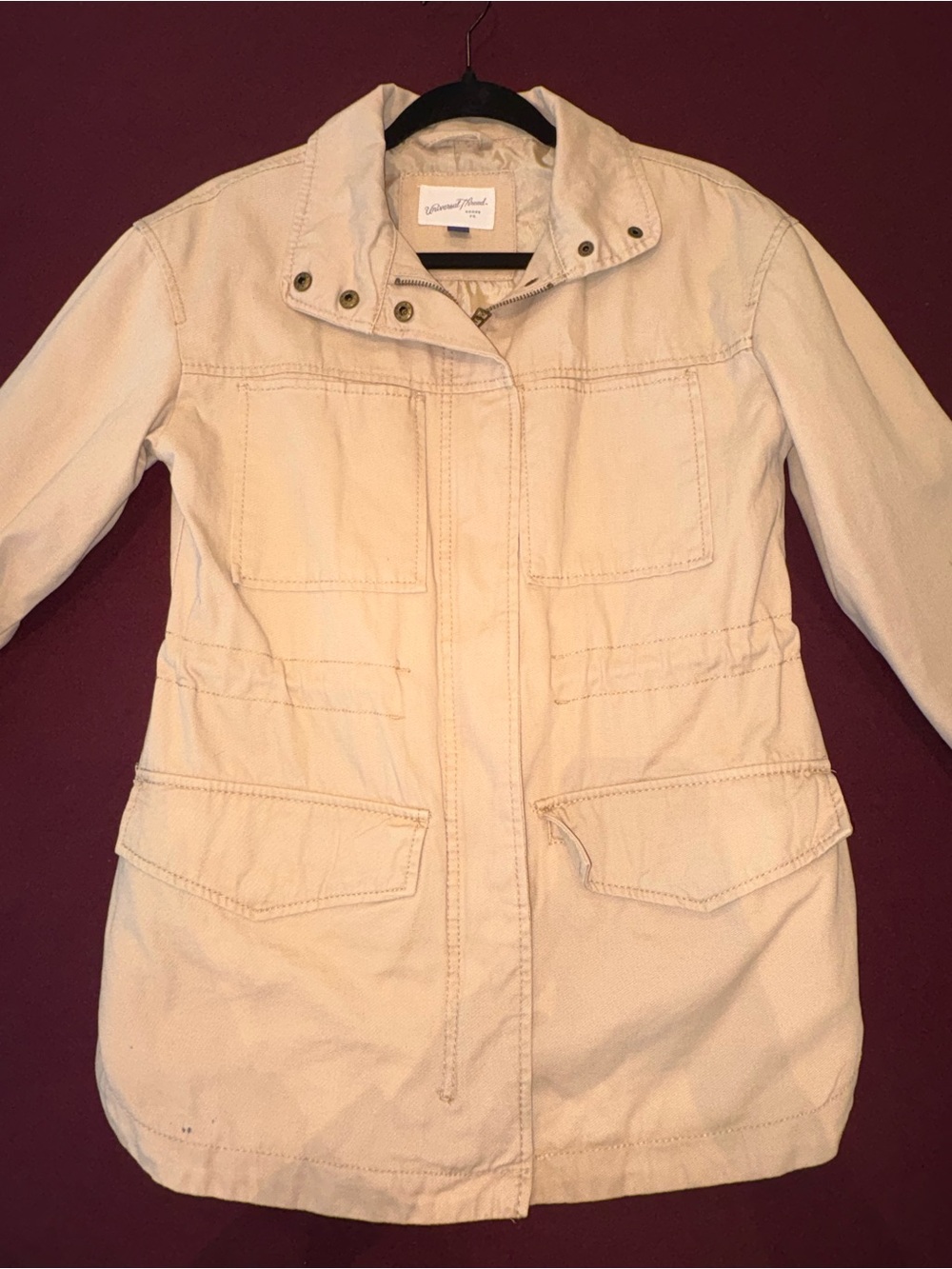 Universal Thread Tan Utility Jacket with Front Pockets - Picture 7 of 14